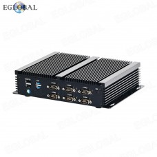 Eglobal 6 COM Computer Windows Intel Core i3 6157U 2 Lan Industrial Fanless Mini PC 7*24 Hours Working 4 USB 2.0 4USB 3.0 WIFI