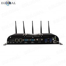 Eglobal Latest Fanless Industrial Mini PC Intel Celeron J4125 No Noise Desktop Computer for Automation