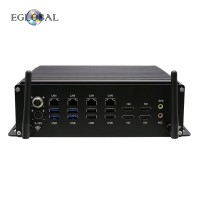 EGLOBAL Fan Intel Core I7-12650HX 14 Cores 20 Threads DDR5 Max 64G NVME SSD Win10/11/Linux OS 4*LAN 6*COM Industrial MIni PC