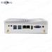 EGLOBAL Ultra Sliver Fanless Industrial Mini PC Celeron J4125 Window10 Mini PC 2 RJ45 Intel Lan HDMI VGA 6 USB 6 COM Watchdog Fanless PC