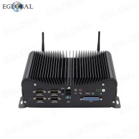 2023 EGLOBAL Industrial Fanless Computer Core Intel i7 8559U DDR4 best Mini PC with 6COM Ports GPIO LPT 2*RJ45 lan