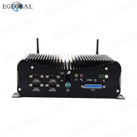 2023 Hot Industrial Fanless Mini PC Intel i5-10210U Rugged Computer 6*COM 2*Lans 8*USB GPIO LPT PS/2 HDMI VGA 4G WiFi