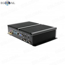 Eglobal Hot Selling Fanless Mini PC intel Core i7-8565U Industrial Rugged Computer With Gigabit Lan 2 RS232 COM HTPC