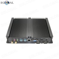 Eglobal INTEL Corei3 6157U Industrial Rugged Computer With Gigabit Lan 2 RS232 COM HTPC Factory Computer Fanless System Mini PC