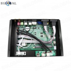 Eglobal Fanless Industrial Mini PC Win10 Core i7-4500U 2 Intel Gigabit Lans 6 COM 8 USB Micro Computer Linux 3G 4G Wifi 2 HDMI