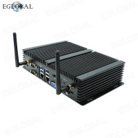 Powerful best selling fanless mini industrial box intel core i5 8250U mini computer support windows 10 dual displays 6 RS232 COM 2.5G lan gpio 