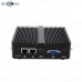 Fanless Mini PC Celeron J4125 Quad Cores Max 2.7GHz Dual LAN Dual COM Windows10 Pro 2 RJ45 PXE WiFi Office Silence Computer