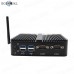 Eglobal Fanless Mini PC Intel Celeron N4100 2LAN 2COM HDMI VGA Small Pocket Computer Windows 10 HTPC WIFI Windows Mini PC