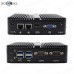 Eglobal Fanless Mini PC Intel Celeron N4100 2LAN 2COM HDMI VGA Small Pocket Computer Windows 10 HTPC WIFI Windows Mini PC