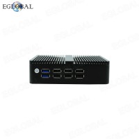 EGLOBAL Fanless Intel Celeron J6412 DDR4 RAM Max 32G Win10/Linux/WES10  Mini PC MSATA/M.2 SSD SATA HDD or SSD Options