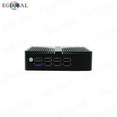 EGLOBAL Fanless Intel Celeron J6412 DDR4 RAM Max 32G Win10/Linux/WES10  Mini PC MSATA/M.2 SSD SATA HDD or SSD Options