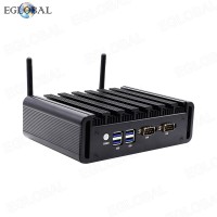 EGLOBAL PfSense 2 ethernet Ports Intel Core i3 8130UC Barebone Dual Display COM Micro Computer Fanless Linux Router Firewall Mini PC