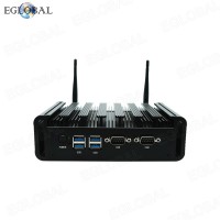 EGLOBAL Fanless Intel J6412 DDR4 Max 32G Win10/WES10/Linux OS M.2/MSATA SSD SATA HDD Industrial/office Small Form Factor PC
