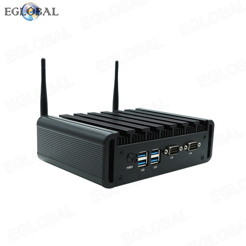 Desktop Computer Fanless Mini PC Windows 10 OEM/Linux with Intel