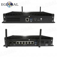 EGLOBAL Fanless Onboard Intel Core I3-1215U 6 Core 8 Threads DDR5 Max 64G M.2 NVME SSD Win 10/11/Linux OS Industrial Mini PC
