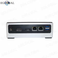 Game Mini PC i7-8550U Quad Core 8 Threads Pocket PC Barebone System Micro Computer 2 RJ45 Gina Lan 4k DP HDMI 1 SD Card 