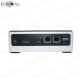 Game Mini PC i7-8550U Quad Core 8 Threads Pocket PC Barebone System Micro Computer 2 RJ45 Gina Lan 4k DP HDMI 1 SD Card 