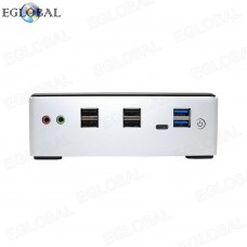 Eglobal Intel Core 10th i5 10210U Fan Mini Gaming PC Dual RJ45 Lan Winows10 Linux Desktop Computer HD DP AC WIFI HTPC